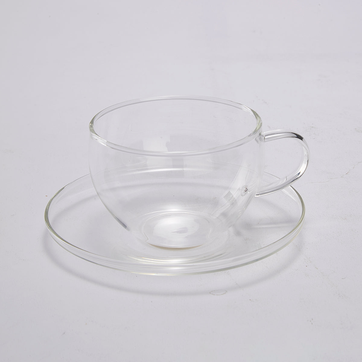 【家居】耐熱玻璃杯碟組  MC-03